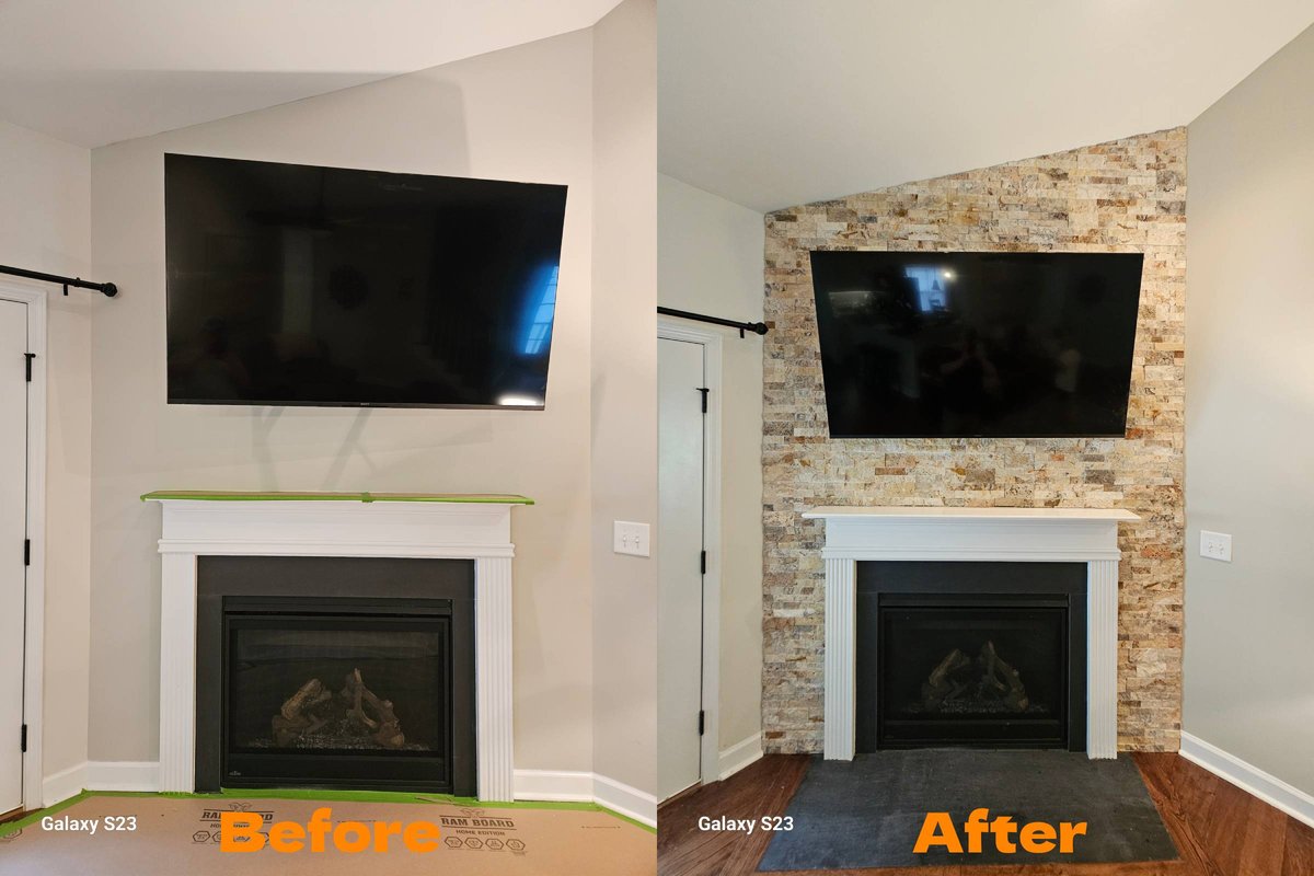 J.M. Tile & Stone Accent Wall Before-After-2400x1600